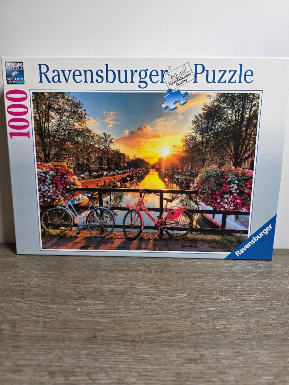 Bicycles in Amsterdam - 1000 Piece Jigsaw Puzzle by Ravensburger 2016